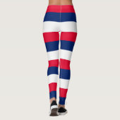 Australien Nationale Flaggenfarben Horizontal gest Leggings (Rückseite)