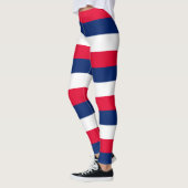 Australien Nationale Flaggenfarben Horizontal gest Leggings (Links)