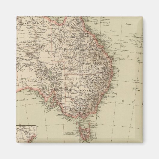 Australien, Neuseeland Magnet (Vorne)
