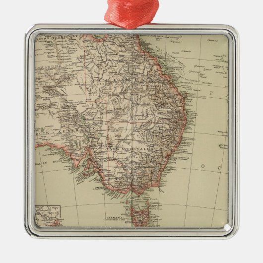 Australien, Neuseeland Silbernes Ornament (Vorne)