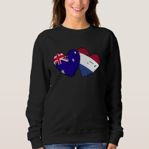 Australien Niederlande Herz Flag Australisches Hol Sweatshirt