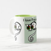 Australien Niedlich I Liebe POSSUMS - Natur - Wild Zweifarbige Tasse (Vorderseite Links)