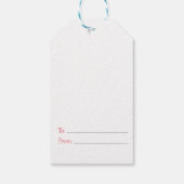 Australien Niedlich Quokka Weihnachten Geschenkanhänger (Rückseite)