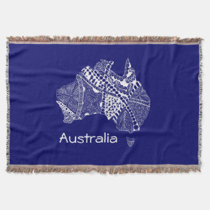 Australien Original Karte Art Wählen Sie Ihre Farb Decke