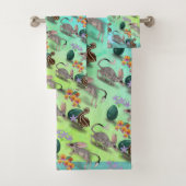 Australien Osterbilby mit Emu & Egg Badhandtuch Set (Insitu)