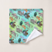 Australien Osterbilby mit Emu & Egg Badhandtuch Set (Waschlappen)