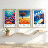 Australien Outback Reiseplakat Wandkunst Poster