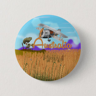 Australien Outback Vintage Poster Button