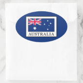 Australien Ovaler Aufkleber (Tasche)