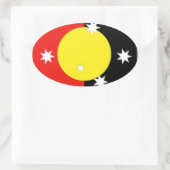 Australien Ovaler Aufkleber (Tasche)