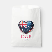 Australien Paare Herzenshochzeit Geschenktütchen (Vorderseite)