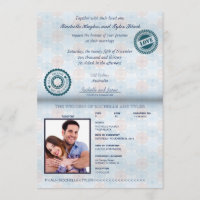 Australien-Pass-(übertragen) Hochzeits-Einladung