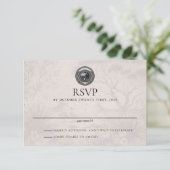 Australien Pass Wedding RSVP Card Karte (Stehend Vorderseite)