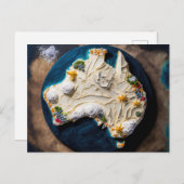 Australien Pavlova Postkarte (Vorne/Hinten)