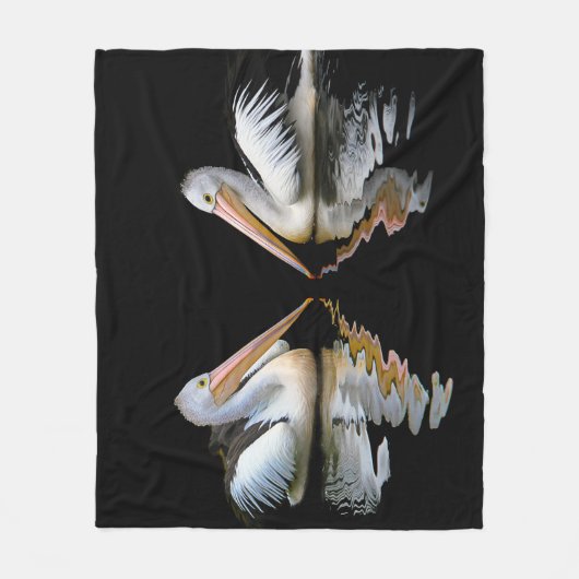 Australien-Pelikane 1 Fleecedecke (Vorderseite)