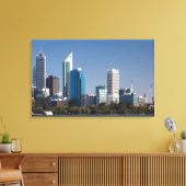 Australien, Perth, City Skyline aus Swan River Leinwanddruck (Insitu (Wohnzimmer))