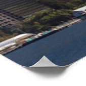 Australien, Perth, City Skyline aus Swan River Poster (Ecke)