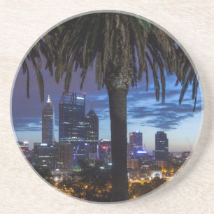 Australien, Perth, City Skyline von Kings Park 2 Untersetzer