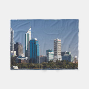 Australien, Perth, Cityskyline vom Swan River Fleecedecke