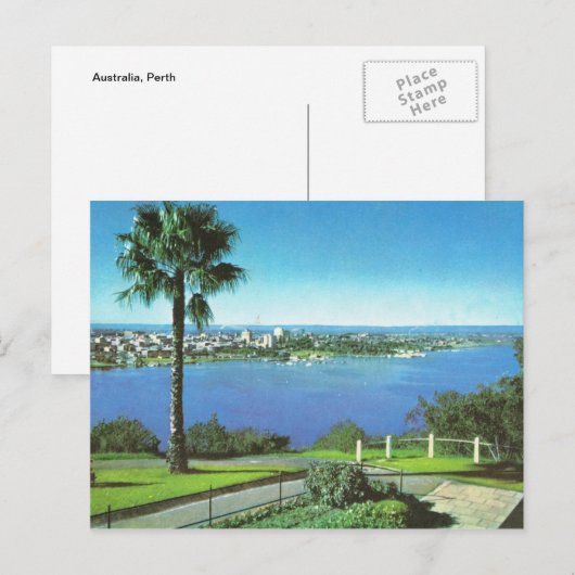 Australien, Perth Postkarte (Vorne/Hinten)
