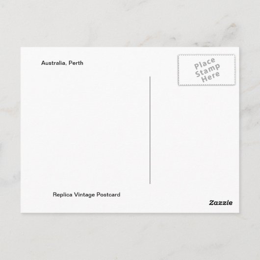 Australien, Perth Postkarte (Rückseite)