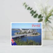Australien - Perth - Skyline - Postkarte (Stehend Vorderseite)