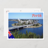 Australien - Perth - Skyline - Postkarte (Vorne/Hinten)