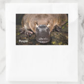 Australien Platypus Rechteckiger Aufkleber (Tasche)