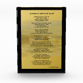 Australien - Platz für Acrylsperren Fotoblock (Vorderseite)