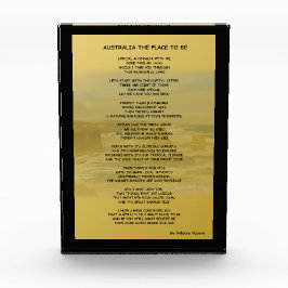 Australien - Platz für Acrylsperren Fotoblock