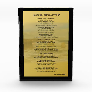 Australien - Platz für Acrylsperren Fotoblock