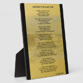 Australien - Platz zum Plaque Fotoplatte (Seite)