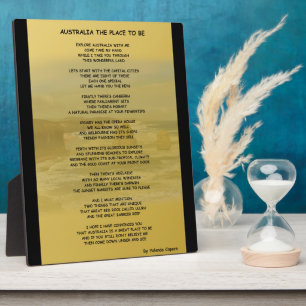 Australien - Platz zum Plaque Fotoplatte