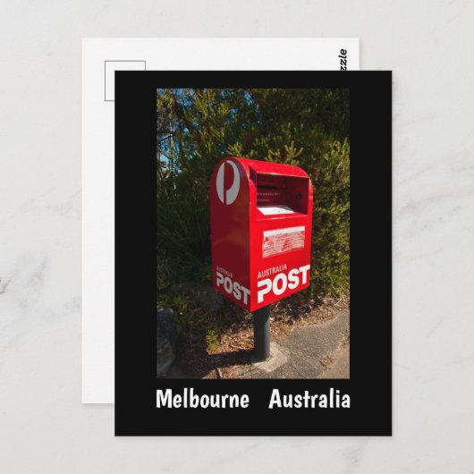 Australien Post Box Postcard Melbourne Postkarte (Vorne/Hinten)