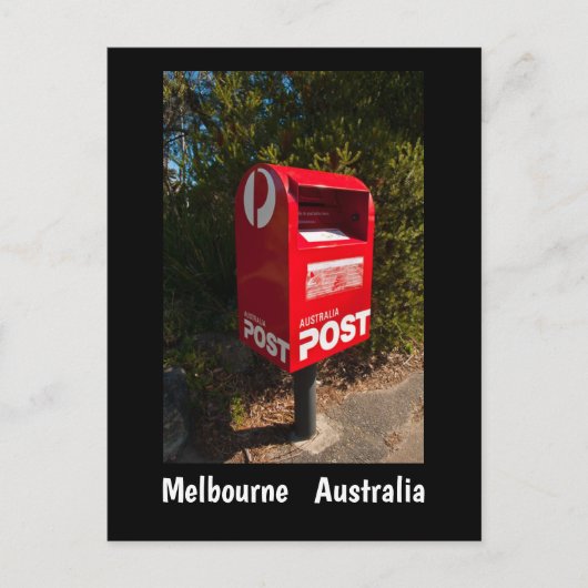 Australien Post Box Postcard Melbourne Postkarte (Vorderseite)