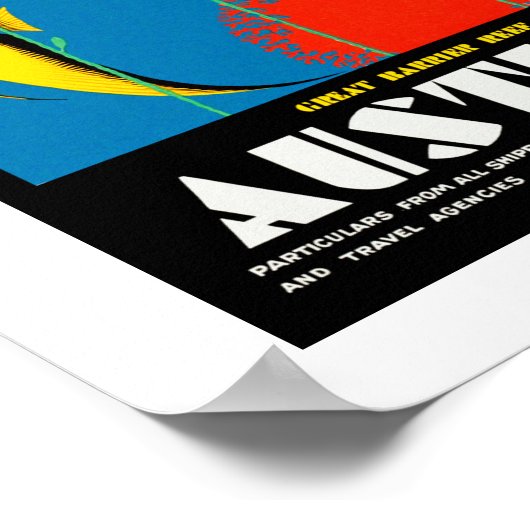 Australien Poster (Ecke)