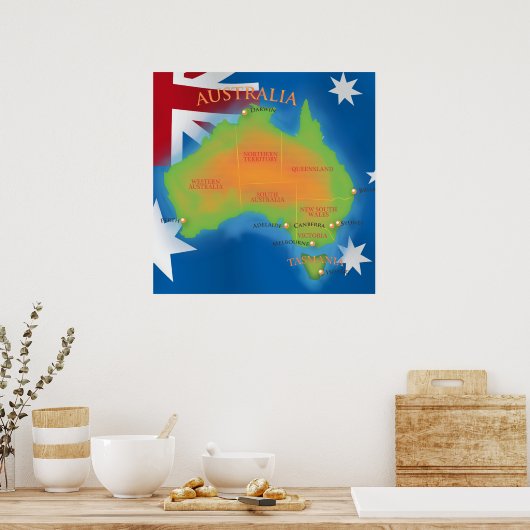 Australien Poster (Küche)