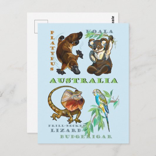 Australien Postkarte (Vorne/Hinten)