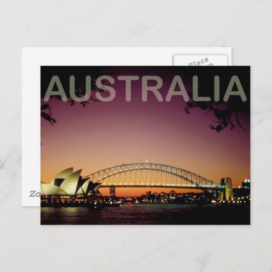 Australien Postkarte (Vorne/Hinten)