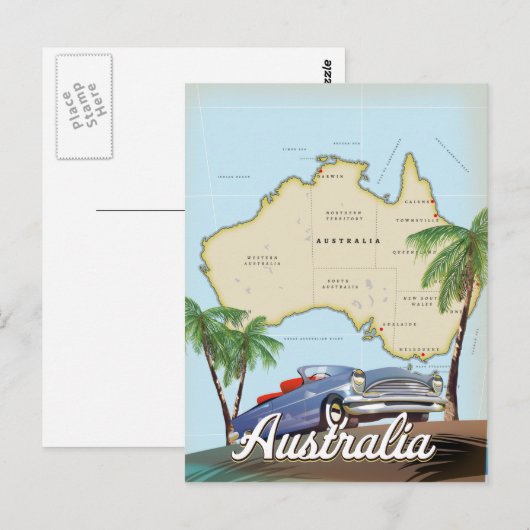 Australien Postkarte (Vorne/Hinten)
