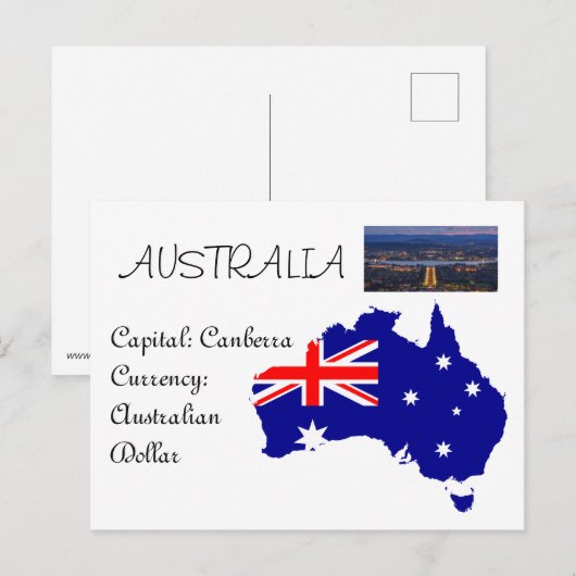 Australien Postkarte (Vorne/Hinten)