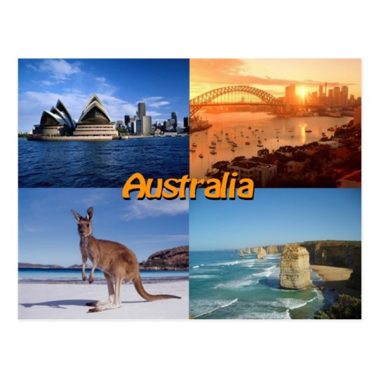 Australien Postkarte Postkarte Zazzle De