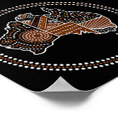 Australien Punktekarte Poster (Ecke)