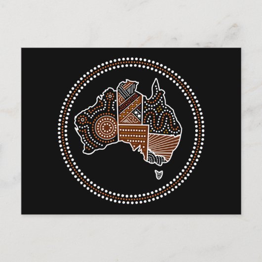 Australien Punktekarte Postkarte (Vorderseite)