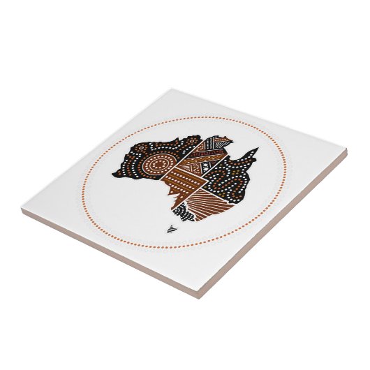 Australien punktierte Karte Fliese (Seite)