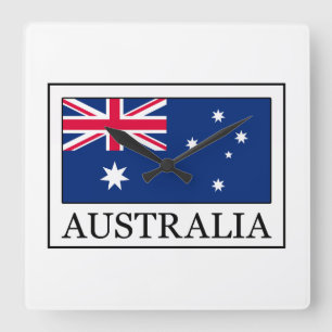 Australien Quadratische Wanduhr