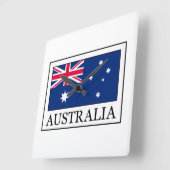 Australien Quadratische Wanduhr (Winkel)