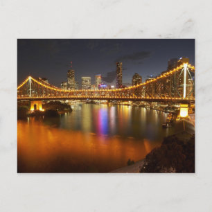Australien, Queensland, Brisbane, Story Bridge, 2 Postkarte