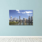 Australien, Queensland, Brisbane, Story Bridge, Leinwanddruck (Insitu (Holzboden))