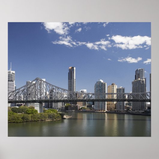 Australien, Queensland, Brisbane, Story Bridge, Poster (Vorne)